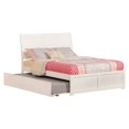 thumbnail image 1 of Leo & Lacey Urban Full Trundle Platform Bed in White, 1 of 4