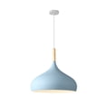 thumbnail image 1 of Wood Metal Colorful Pendant Lamp, Creative Ceiling Pendant Light Fixture, Modern Pendant Lighting, Farmhouse Pendant Light for Over Kitchen Island Dining Room Table Bar Entrance Cafe, 1 of 7