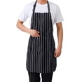 thumbnail image 1 of Adult Apron Striped Chef Waiter Apron Kitchen Cook With 2 Apron Pockets, 1 of 8