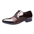 thumbnail image 2 of TIMIFIS Men's Dress Shoes Formal Oxford Shoes Classic Lace Up Derby Shoes ummer, 2 of 5
