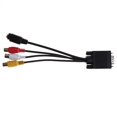 thumbnail image 1 of VGA to S Video 3 RCA Converter AV TV Out Cable Laptop PC HDTV RCA Connector Video Cord, 1 of 8
