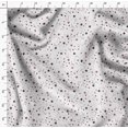 thumbnail image 4 of Soimoi Brown Poly Georgette Fabric Stars Star Print Sewing Fabric Yard 42 Inch Wide, 4 of 6