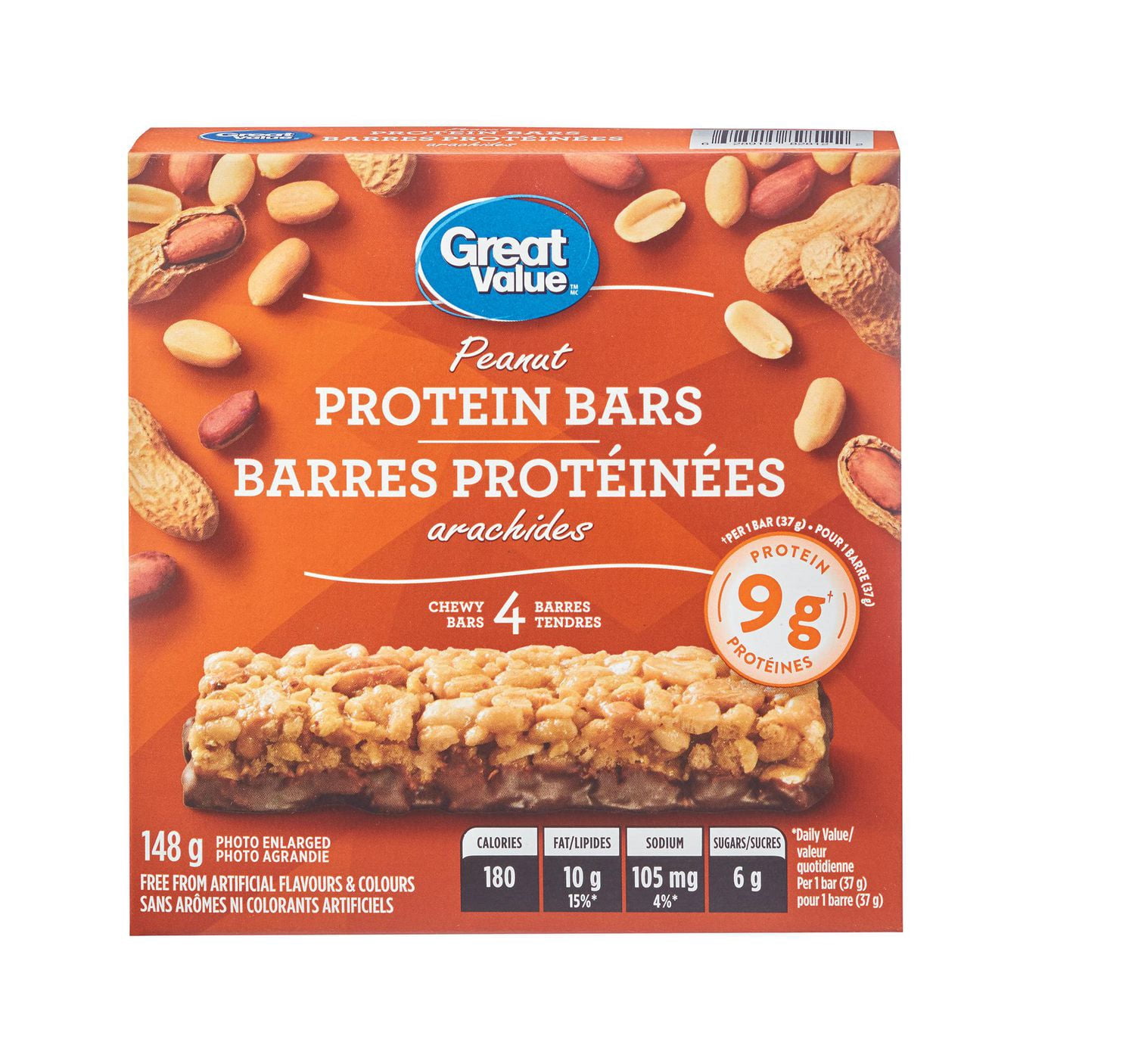 Great Value Peanut Protein Bars