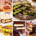 thumbnail image 2 of Chocolate Bar Mold Deep, Silicone Thick Chocolate Bar Mold for Stuffed Bar, Rectangle Knafeh Pistachio Chocolate Bar Break Apart Candy Bar Molds with 100pcs Storage Bags rectangular deep chololate, 2 of 5