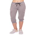 thumbnail image 1 of CHOK Pantalon Cargo Jogger Décontracté Super Doux pour Femmes Noir G, 1 of 6