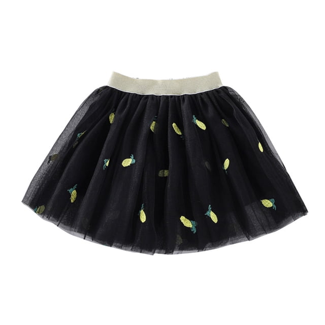 Birdeem Toddler Girls Cute Party Dance Solid Color Embroidery Net Yarn Tulle Princess Dress Skirt