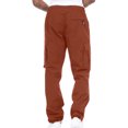 thumbnail image 3 of jsaierl Cargo Pants for Men Casual Outdoor Tactical Pants Drawstring Lightweight Solid Hiking Work Pants with Multi Pockets, 3 of 7