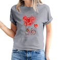 thumbnail image 2 of Meichang Chemises pour Femmes Joyeuse Saint-Valentin Hauts T-Shirts Graphiques Cœur en Bonbon Hauts Col Rond Coupe Ample Manches Courtes T-Shirts Saint-Valentin pour Femmes, 2 of 5