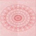 thumbnail image 1 of Ahgly Tapis d'Intérieur Lavable en Machine Carré Transitionnel Pastel Rouge Rose, 8 Pieds Carré, 1 of 7