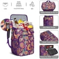 thumbnail image 4 of Colorful Ethnic Cooler Backpack - 20L Insulated Lunch Bag with Exotic Abstract Pattern, Lightweight & Durable for Camping, Beach & Road Trips, 4 of 5