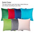 thumbnail image 1 of Housse de Coussin de Siège Couleur Unie Velours Robuste de Rechange Douce Décorative Réutilisable à Fermeture Éclair Housse de Coussin de Sofa Accessoires Bleu 50x50cm, 1 of 9