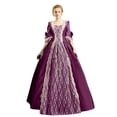 thumbnail image 1 of Robes Style Gothique pour Femmes Robe Midi Élégante Manches Longues Évasées Robe Trapèze de Soirée Grande Taille, 1 of 5