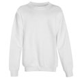 thumbnail image 1 of Hanes P360 Jeunesse Comfortblend Ecosmart Chandail Molletonné à Col Rond, Blanc, Moyen, 1 of 2