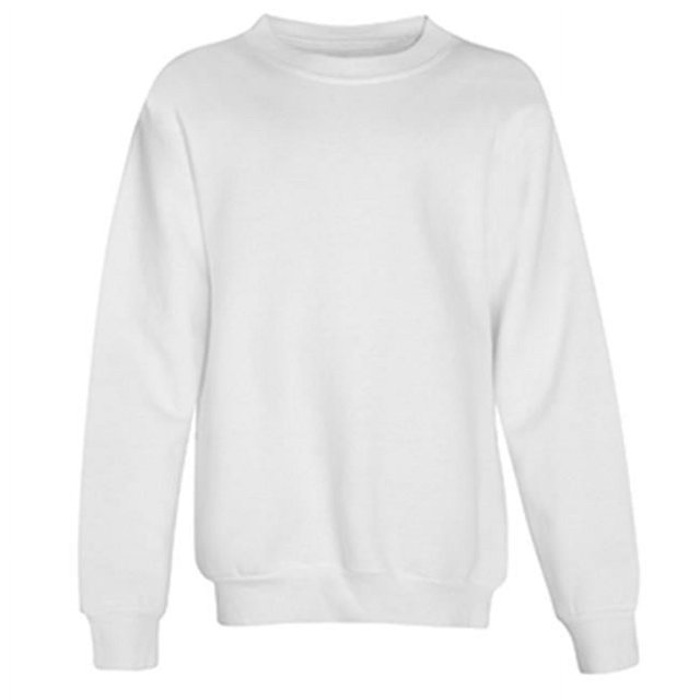 Hanes P360 Jeunesse Comfortblend Ecosmart Chandail Molletonné à Col Rond, Blanc, Moyen