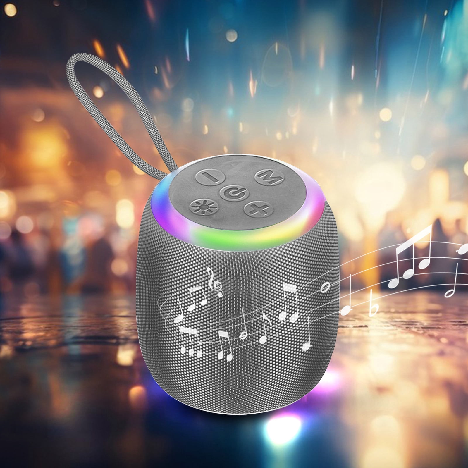 Colorful Light Bluetooth Speaker Luminous Outdoor Mountaineering Speaker Portable Pendant Speaker High-power Long Standby Wireless Bluetooth Speaker, Czzoypi Colorful Light Bluetooth