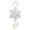 White, variant on Winter pattern Themed Ornament Hooks Metal Wire Hooks With Decorative Winter Design For Hanging For Farmhouse