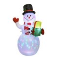 thumbnail image 1 of 5FT Christmas Inflatables Outdoor Decorations  Inflatable Snowman Blow Up Yard Decorations with Rotating LED Lights for Indoor Outdoor Christmas Holiday Yard Garden Lawn Decor, 1 of 5