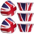 thumbnail image 3 of Moules à Pâtisserie Union Jack, 200 Pcs Mini Moules en Papier Union Jack Fiables et Durables, 3 of 5