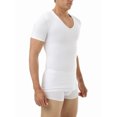 thumbnail image 2 of Underworks Mens Cotton Concealer Compression V-neck T-shirt, 2 of 5