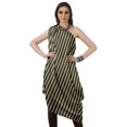 thumbnail image 2 of Moomaya Robe Kurti à une Épaule Imprimée pour Femme, Sans Manches, à Col Bénitier, Style Bohème, Tenue de Soirée de Designer, 2 of 7