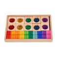 thumbnail image 4 of Tachiuwa Acrylic Cubes Blocks Set Clear Rainbow Acrylic Gemstone Cubes for Double Shapes, 4 of 9