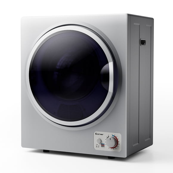 Costway Electric Tumble Compact Laundry Dryer Stainless Steel Wall Mounted 1.5 cu .ft.