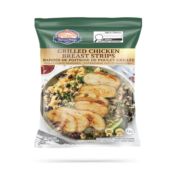 Watson Ridge Grill Marked Chicken Breast Strips, WR Grill Marked Chicken Breast Strips