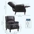 thumbnail image 3 of HOMCOM Fauteuil Inclinable de Massage Fauteuil Inclinable à Poussée avec Repose-Pieds, 3 of 10