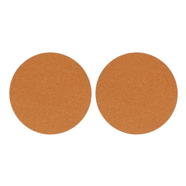Shisuyan Protect Furniture Cork Coaster Light Brown 2Pcs 11.8In Round