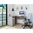 thumbnail image 2 of Tuhome  Mix L-Shaped Desk - Color - Light Gray- Material -Engineered Wood, 2 of 10