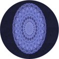 thumbnail image 1 of Ahgly Company Tapis d'Intérieur Lavables en Machine, Ronds, Bleu Nuit Transitionnel, Ronds de 5 Pi, 1 of 7