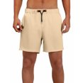 thumbnail image 1 of EOYWHK Mens Workout Shorts Cotton Linen Athletic Gym Shorts Elastic Waist Drawstring with Pockets, 1 of 7
