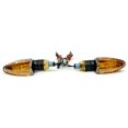 thumbnail image 2 of Krator Mini Custom Turn Signals Indicator Lights Lamp Compatible with Kawasaki Ninja ZXR ZX 1000 10R 12R 14R, 2 of 5
