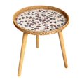thumbnail image 3 of veasfak Table d'Appoint Table Basse Table d'Accent Rétro pour Salon Jardin Porche F, 3 of 9