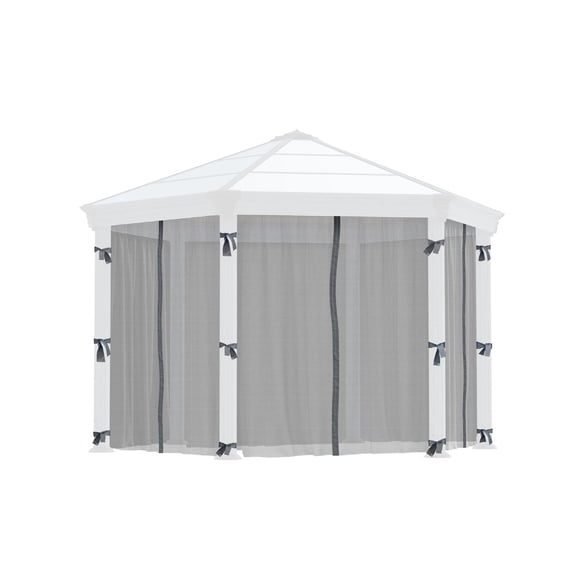 Ensemble de moustiquaire CANOPIA by PALRAM pour tonnelle Roma