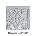 thumbnail image 1 of FASÃ„DE Traditional Style/Pattern 1 Decorative Vinyl Backsplash Panel in Brushed Aluminum (6X6 Inch Sample), 1 of 5