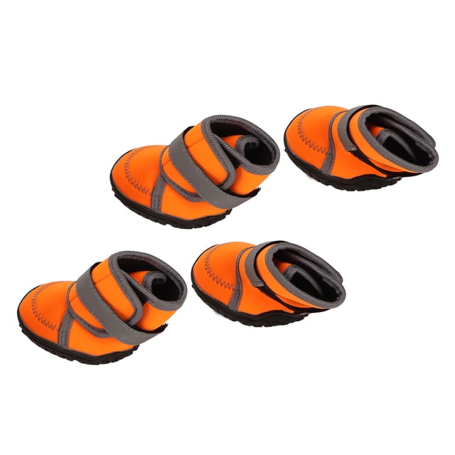 Dog Boots, Dog Booties with Reflective Straps 4Pcs Hot Pavement Winter Puppy Dog Boots Dog Shoes For Hot Pavement For Small Medium Large Dogs Snow Hiking