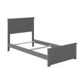 thumbnail image 3 of Nantucket Twin Wood Foundation Bed with Matching Footboard in Grey, 3 of 6