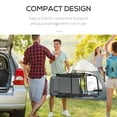 thumbnail image 4 of Outsunny 2pc Patio Foldable Rocking Chair Set w/ Breathable Mesh Seat & Backrest, Padded Headrest for Park, Backyard, Garden, Grey, 4 of 10
