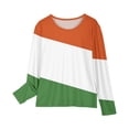 thumbnail image 4 of RXIRUCGD Chemises à Manches Longues pour Filles, Col Rond Mignon, Blouses Décontractées Élégantes, Orange, Taille : 5 Ans, 4 of 6