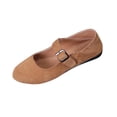 thumbnail image 1 of FRSASU Ballerines pour Femmes à Enfiler à Bout Rond Chaussures Mary Jane Confortables Chaussures Décontractées pour Usage Quotidien Chaussures de Travail Kaki, 1 of 9