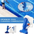 thumbnail image 1 of Pool Supply Portable Deluxe Jet Pool Vacuum Underwater Cleaner with 5 Assembly Rods, Leaf Bag, Telescopic Pole Attachment - Above Ground Pools, Spas, Ponds - Attach to Garden Hose/ Home Essentials, 1 of 9
