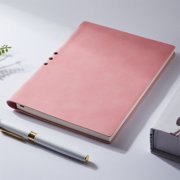 LSLJS Solid Color Diary Thick Work Notebook A5 Perforated Notebook 200 Pages 8 34x6 18-80g Dorian Paper Hardcover Notebook Notebook