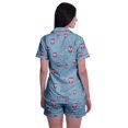 thumbnail image 4 of Moomaya Sleep Sets For Women With Shorts Pj Printed Short Sleeve Sleep Tops, 4 of 6