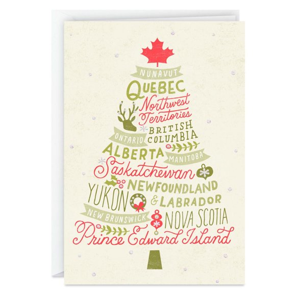 Boîte de 30 cartes de Noël Image Arts de Hallmark (Sapin de Noël canadien)