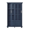 thumbnail image 4 of Ameriwood Home Aaron Lane Bookcase with Sliding Glass Doors, White, 4 of 8