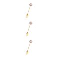 thumbnail image 4 of Transemion 1/2/3/5 Cartoon Adorable Restaurant Hotel Tableware Portable Washable Stainless Steel Stirring Mixing Dinnerware Cake Flatware Candy Fork Rainbow 3PCS, 4 of 6