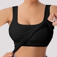 thumbnail image 2 of Yuyuzo Womens Tank Top Ribbed Knit Sleeveless Racerback V Neck Spaghetti Strap Cropped Tops Layering Tees, 2 of 7