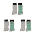 thumbnail image 1 of maskred Prevent Foot Injuries On Any Adventure With 5 Toe Cut Resistant Socks Grey Is Gray green Black bin 3Set, 1 of 6
