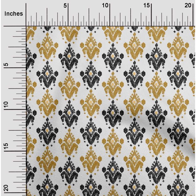 oneOone Polyester Lycra Fabric Ethnic Ikat Decor Fabric Printed BTY 56 Inch Wide